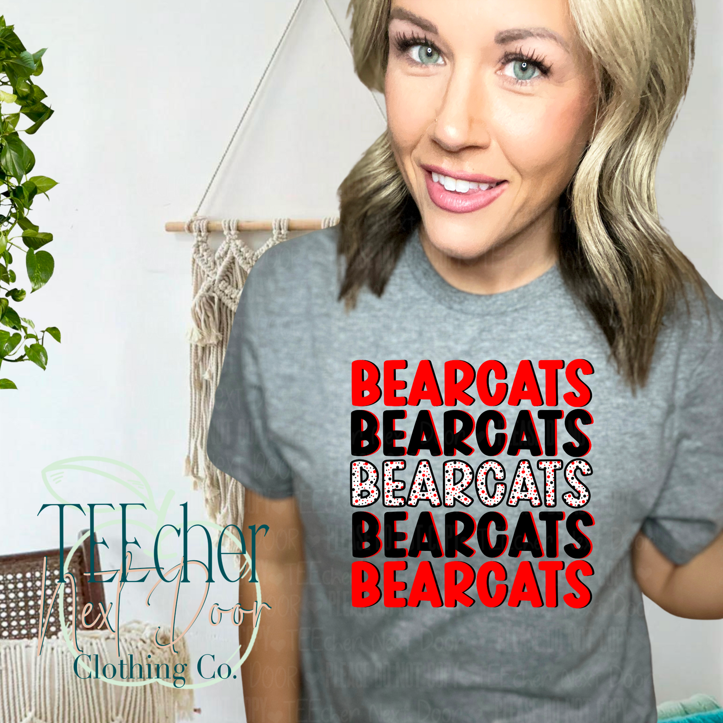 Bearcats Spotted Stacked