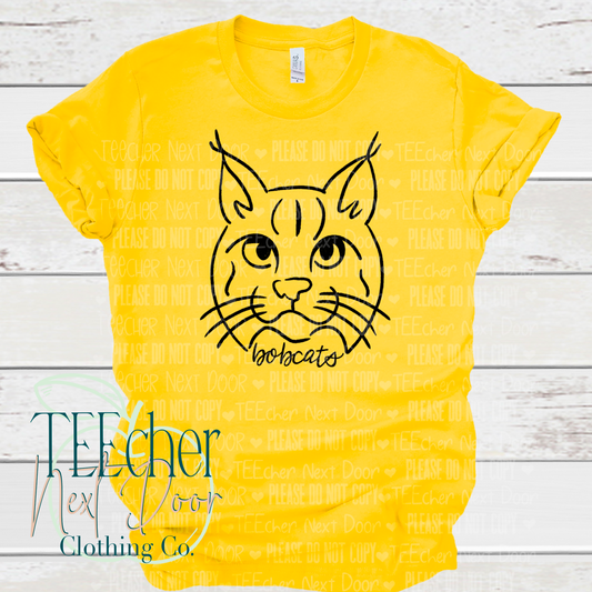 Yellow Bobcat Doodle