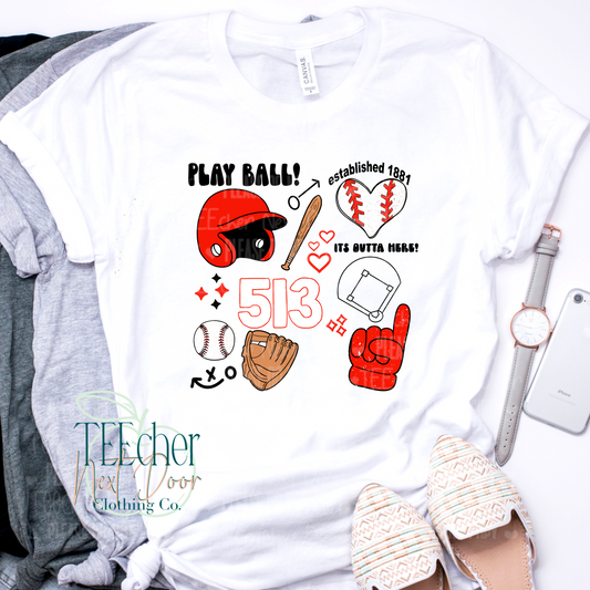 EXCLUSIVE- Hometown Baseball Collage-FRONT ONLY