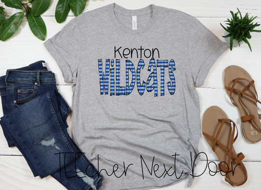 Kenton Wildcats Plaid Mascot