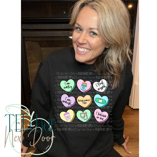 EXCLUSIVE- Custom Nurse Affirmation Hearts