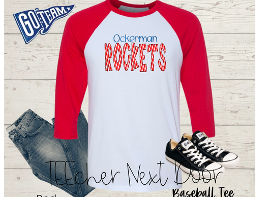 Ockerman Rockets Plaid Mascot
