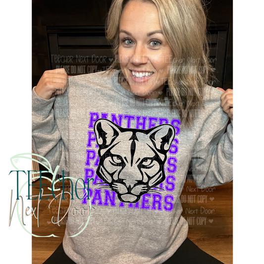 EXCLUSIVE Purple Panther Breakthrough Crewneck