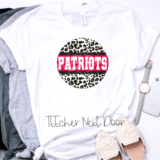 Patriots Round Leopard
