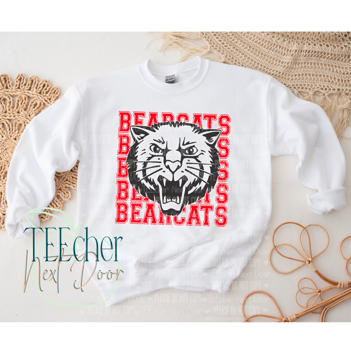 EXCLUSIVE Red Bearcat Breakthrough Crewneck