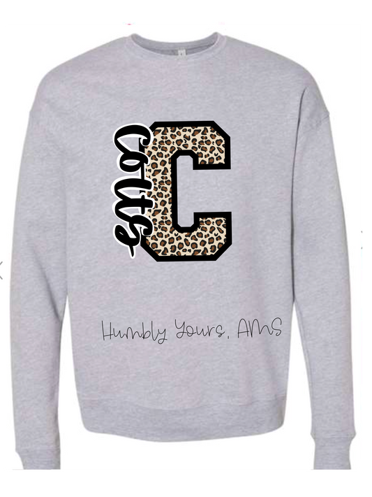 Colts Leopard Crewneck
