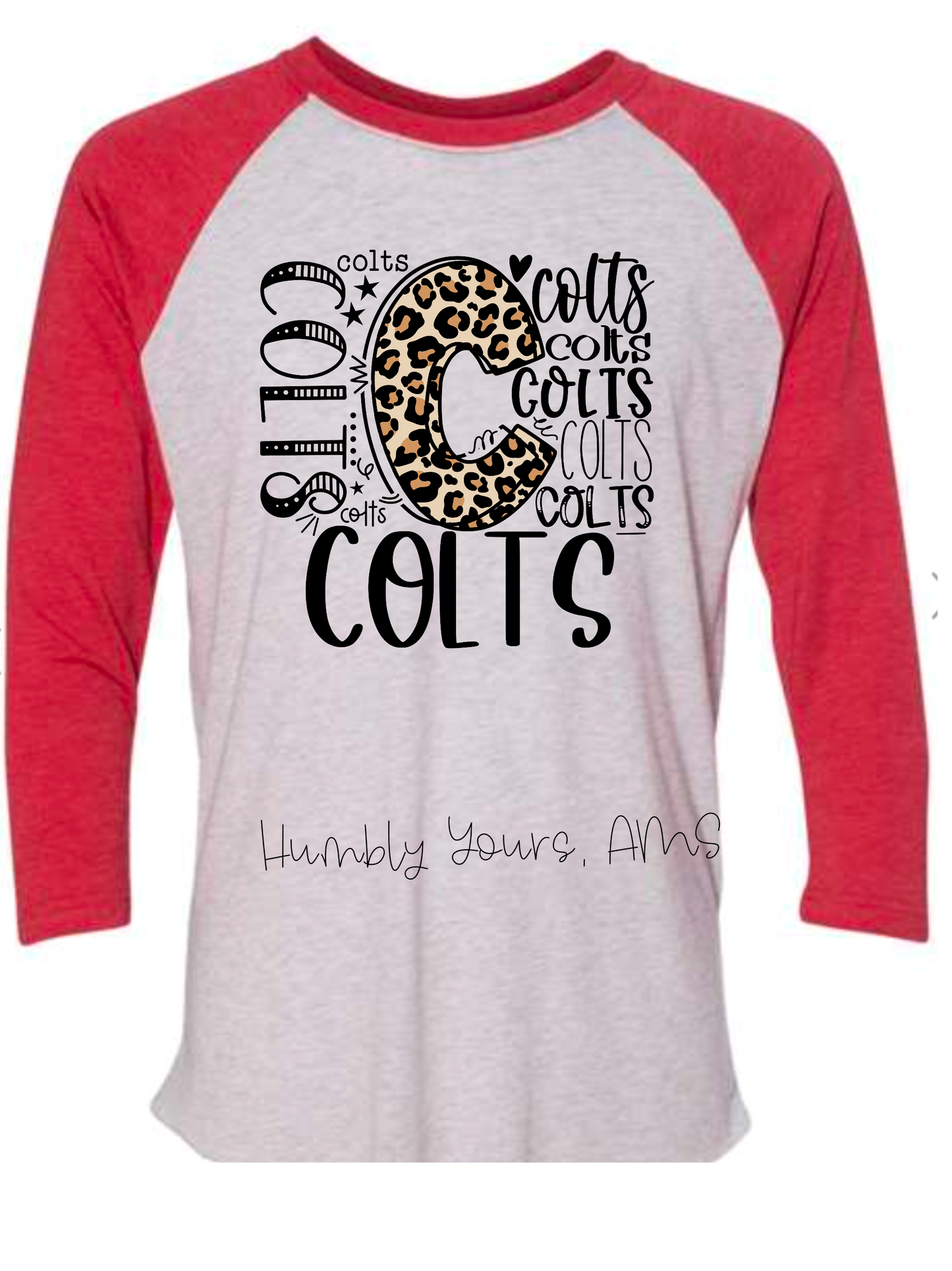 Colts Typography Baseball Sleeve