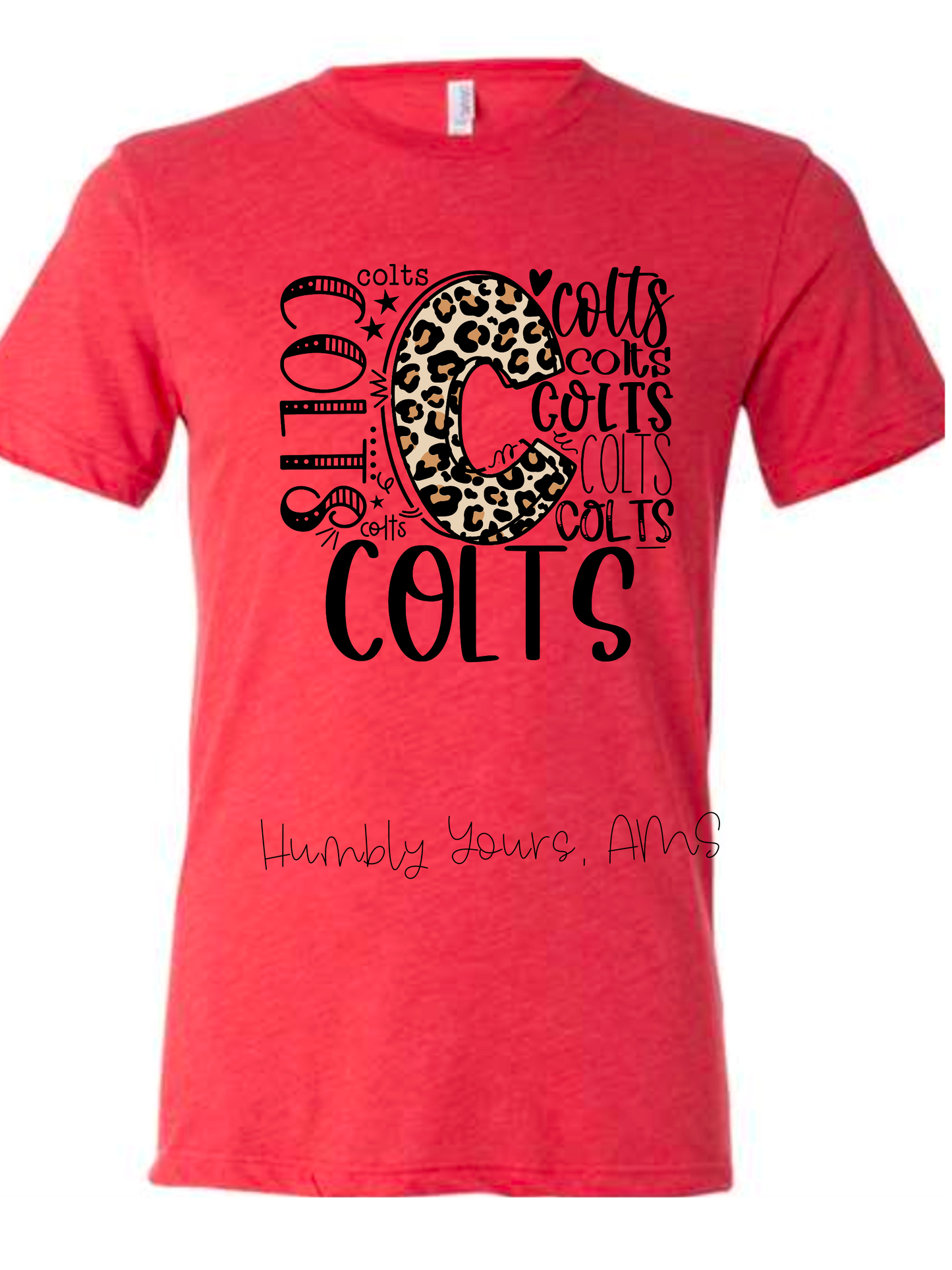 Colts Typograhpy Tshirt