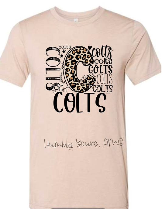 Colts Typograhpy Tshirt
