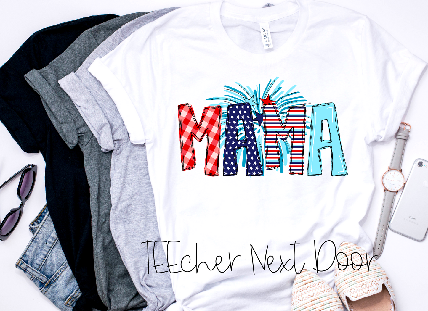 Custom Name Fourth of July Tees