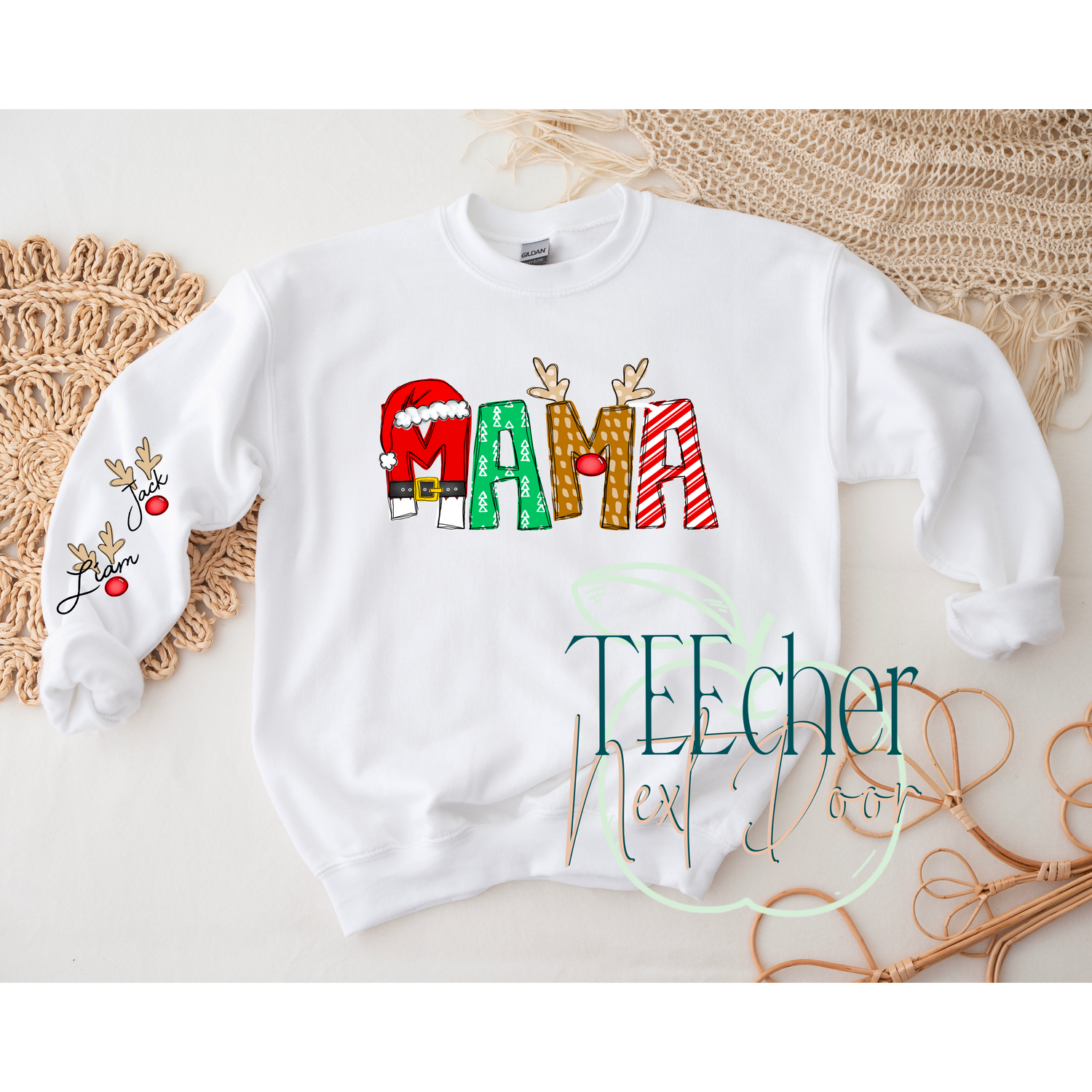 Custom Christmas Mama Sweater