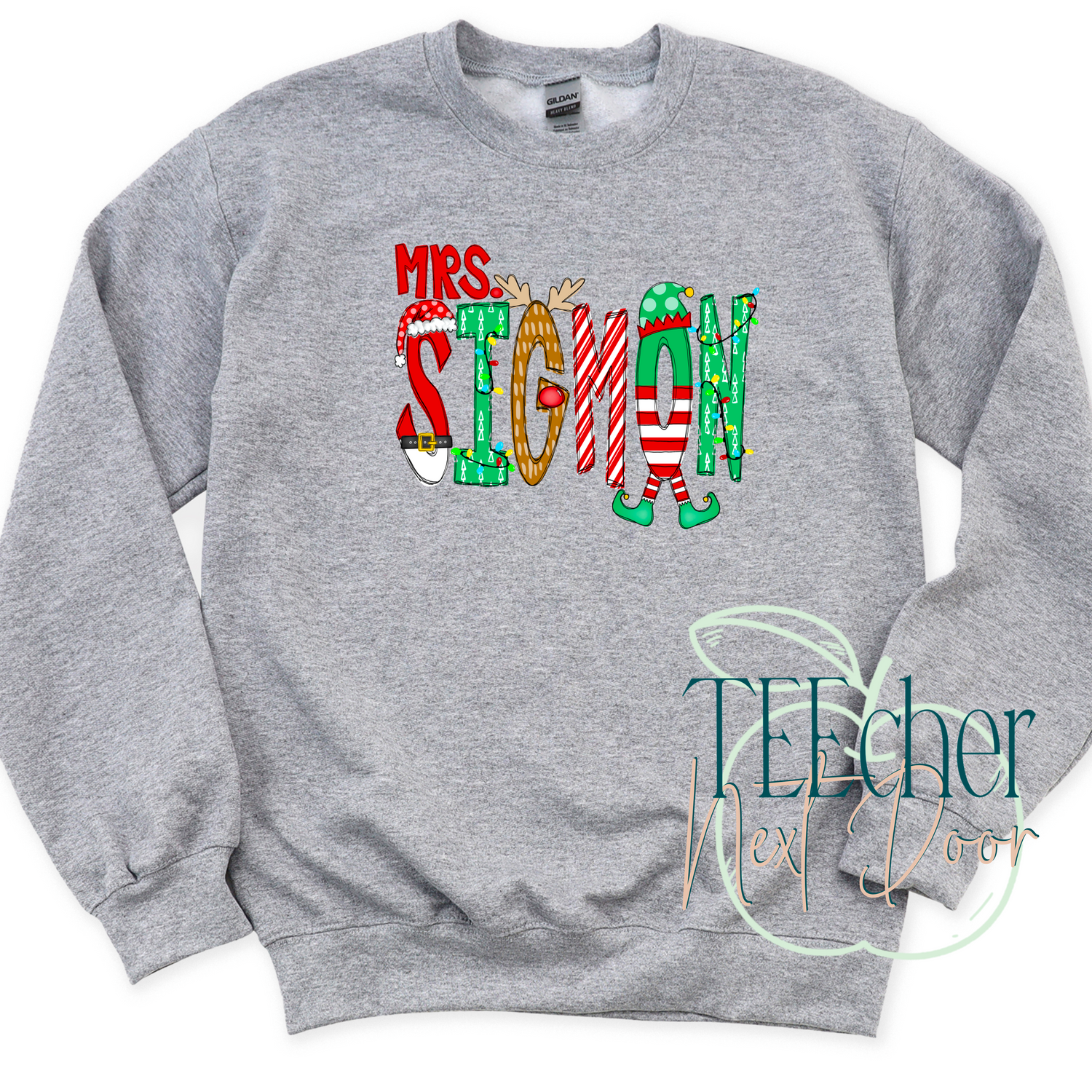 Custom Teacher Christmas Sweater