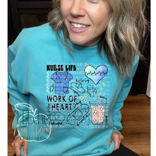 EXCLUSIVE Blue Nurse Collage