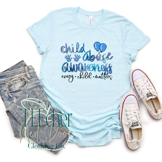 EXCLUSIVE Watercolor Child Abuse Awareness