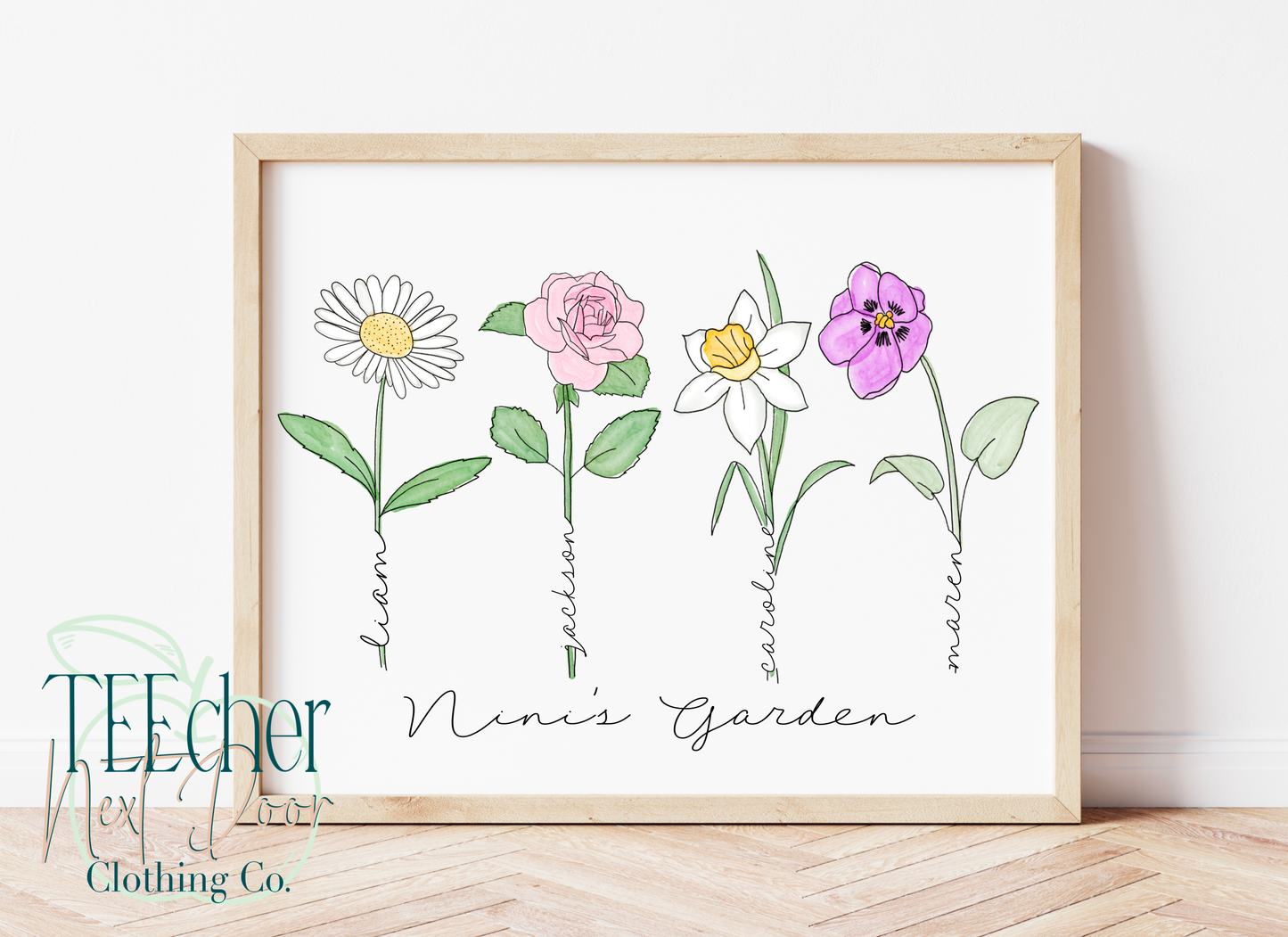 Birth Month Flowers- Stems Print