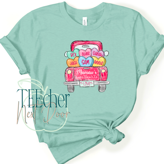 Personalized Valentine Truck