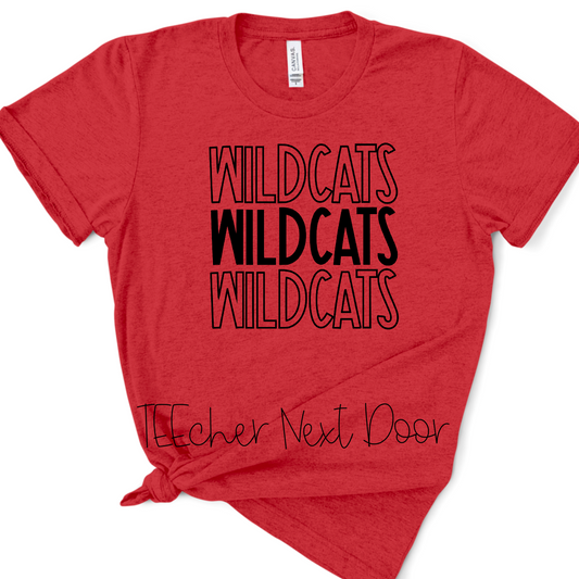 Thornwilde- Red Wildcats Stacked