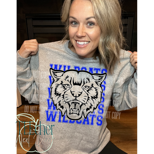 EXCLUSIVE Blue Wildcat Breakthrough Crewneck