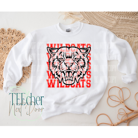 EXCLUSIVE Red Wildcat Breakthrough Crewneck