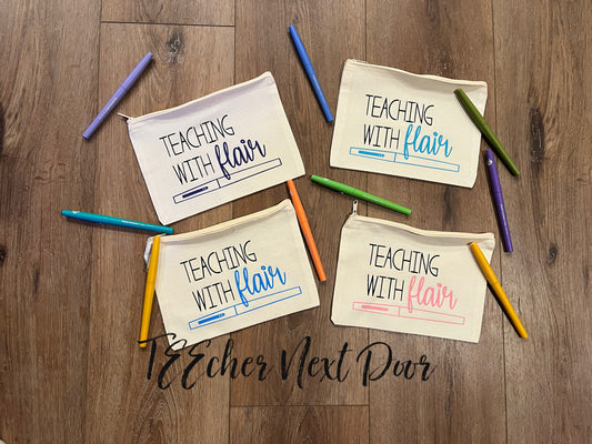 KENTON TA- Teacher Pencil Pouch (WITH 4 PENS)