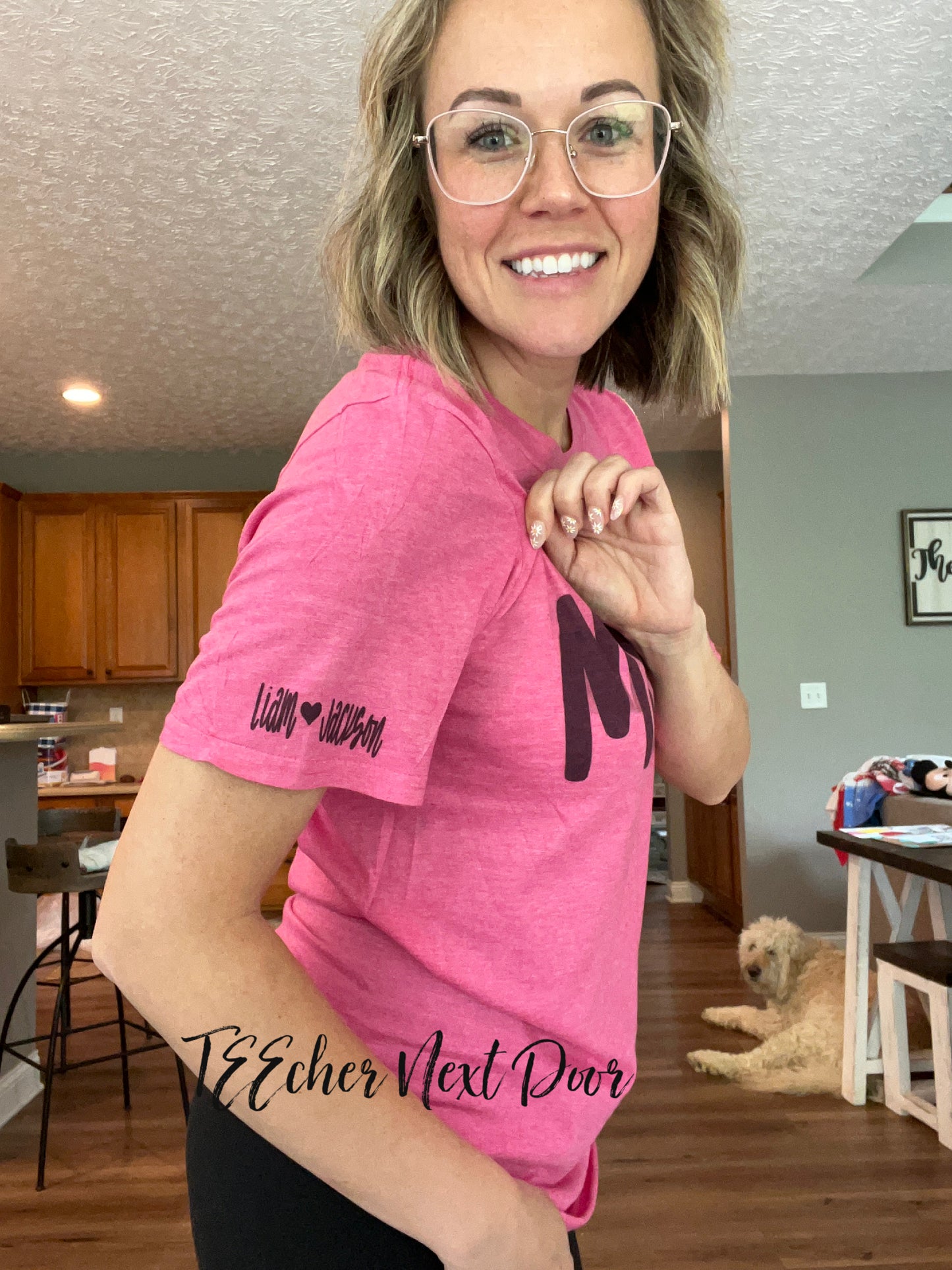Personalized Mother's Day Sleeve Tee