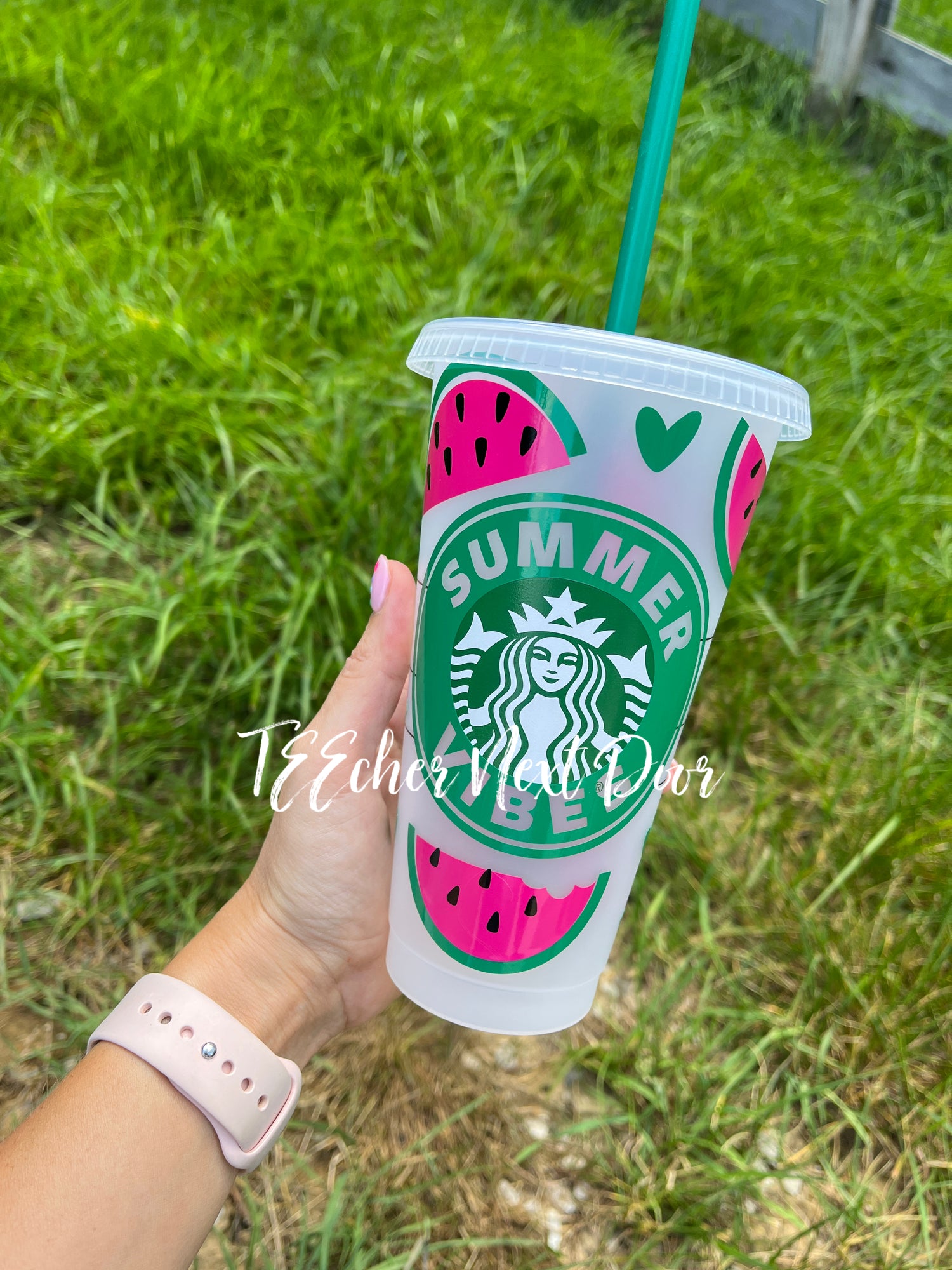 Watermelon Starbucks Cup