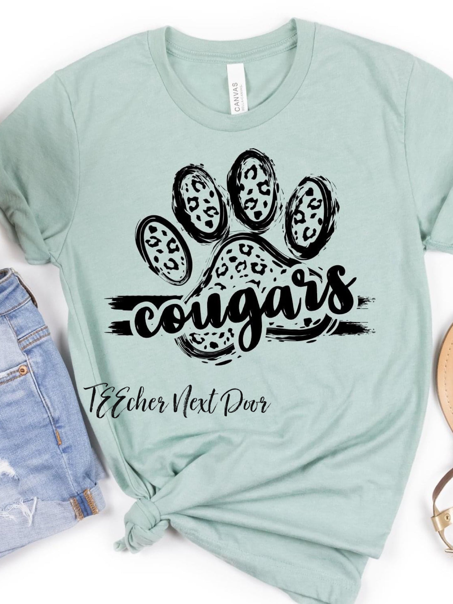 Cougars Mascot Paw Print