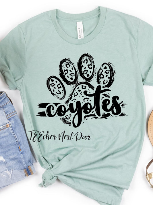 Coyotes Mascot Paw Print