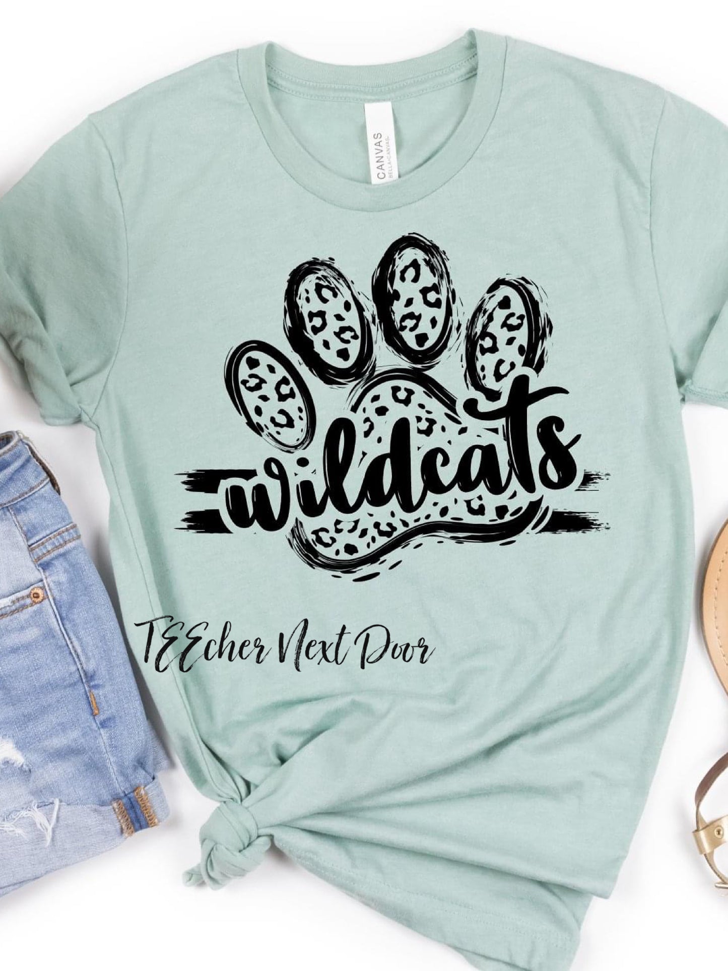 Wildcats Mascot Paw Print