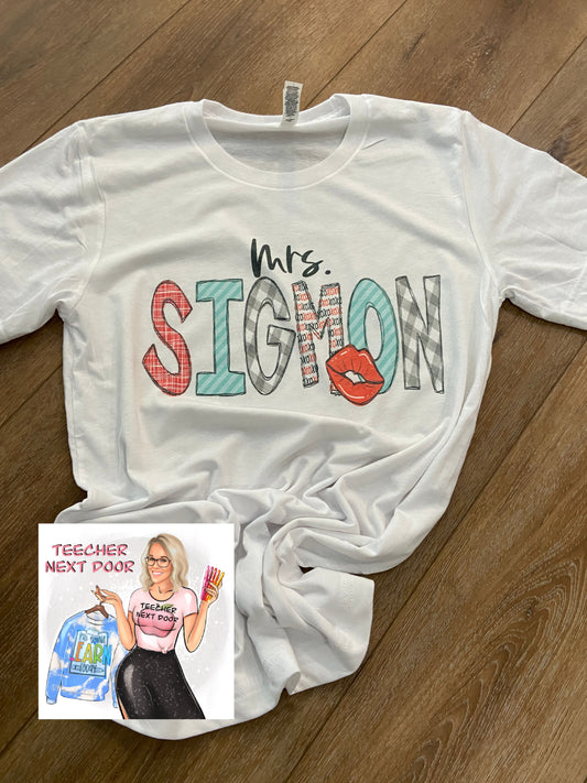 Valentine Name Tees
